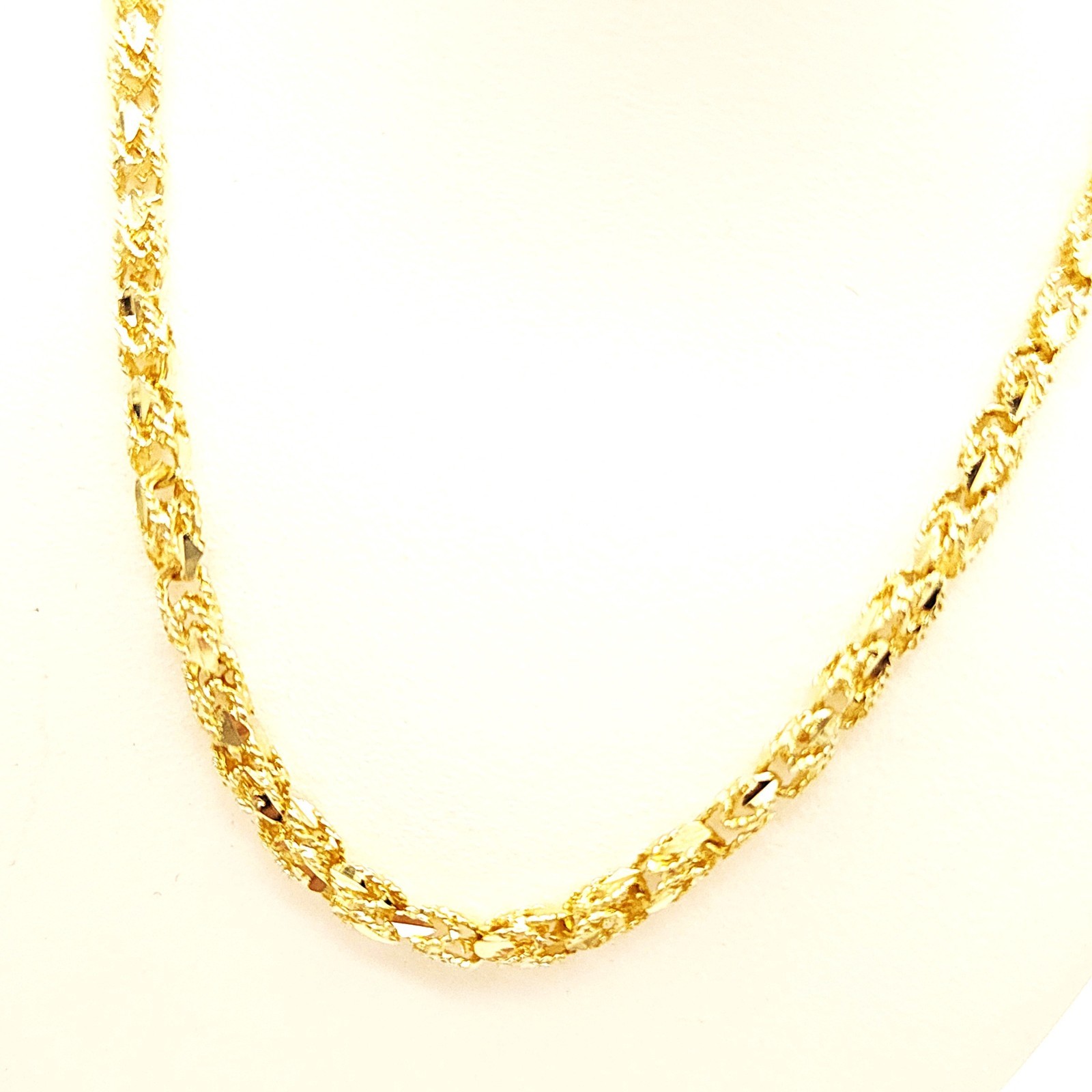 14k Gold Turkish Link Chain Size: 20″