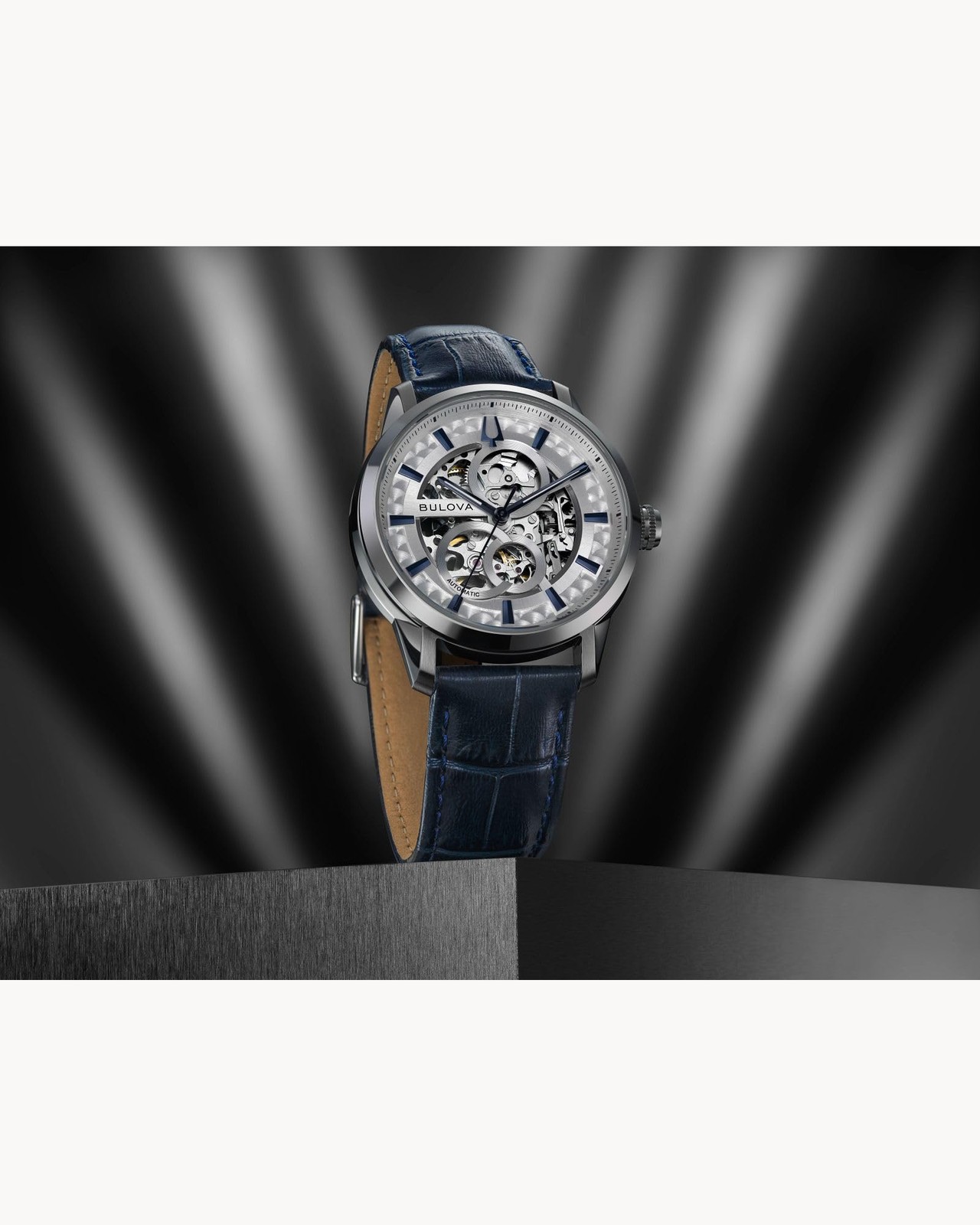 BULOVA Sutton 96A330 Silver Stainless Steel Mechanical, Men’s Watch New in Box