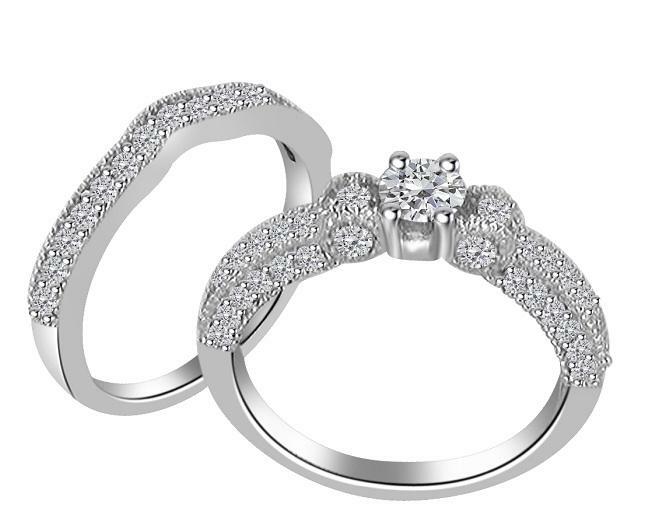 I1 G Engagement Bridal Ring Natural Diamond 1.75Carat 14K Gold 6.90 MM Prong Set