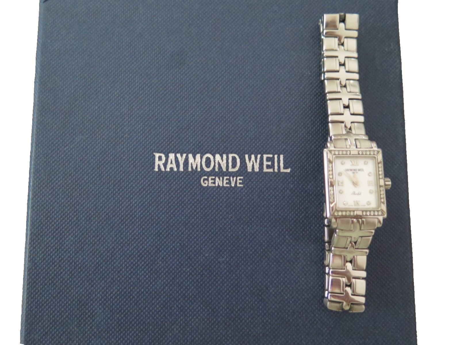 Raymond Weil Womens Parsifal with Diamonds #9631w/extra links
