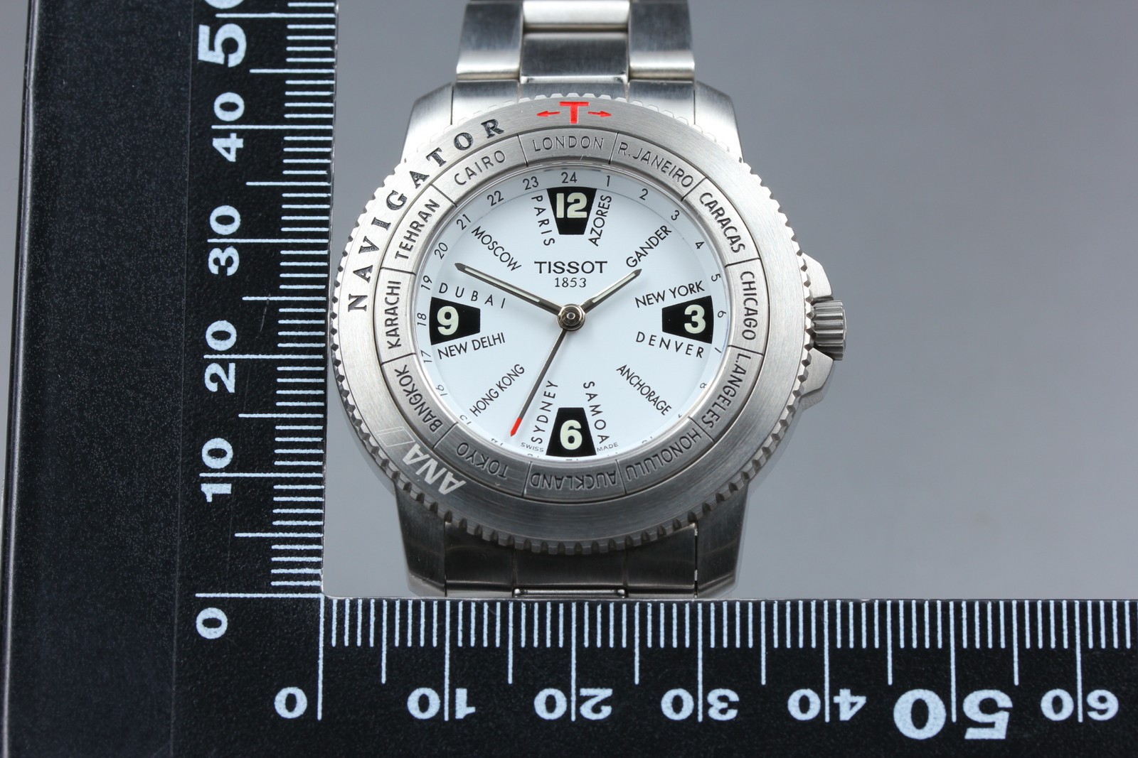 [N MINT w/ BOX] Tissot Navigator ANA World Time N250 Quartz 41mm Men’s Watch