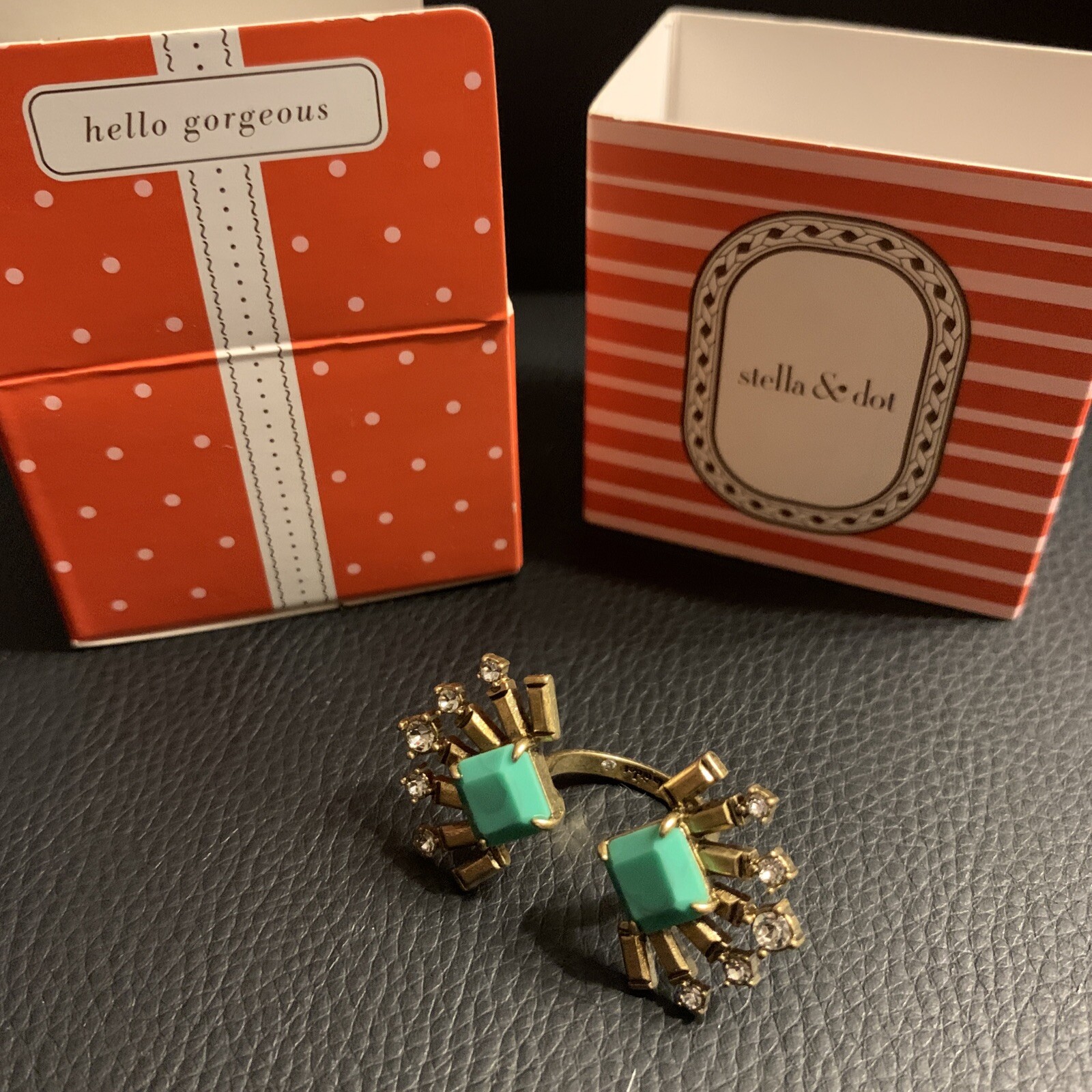 Stella & Dot Veda Split Ring NEW IN BOX