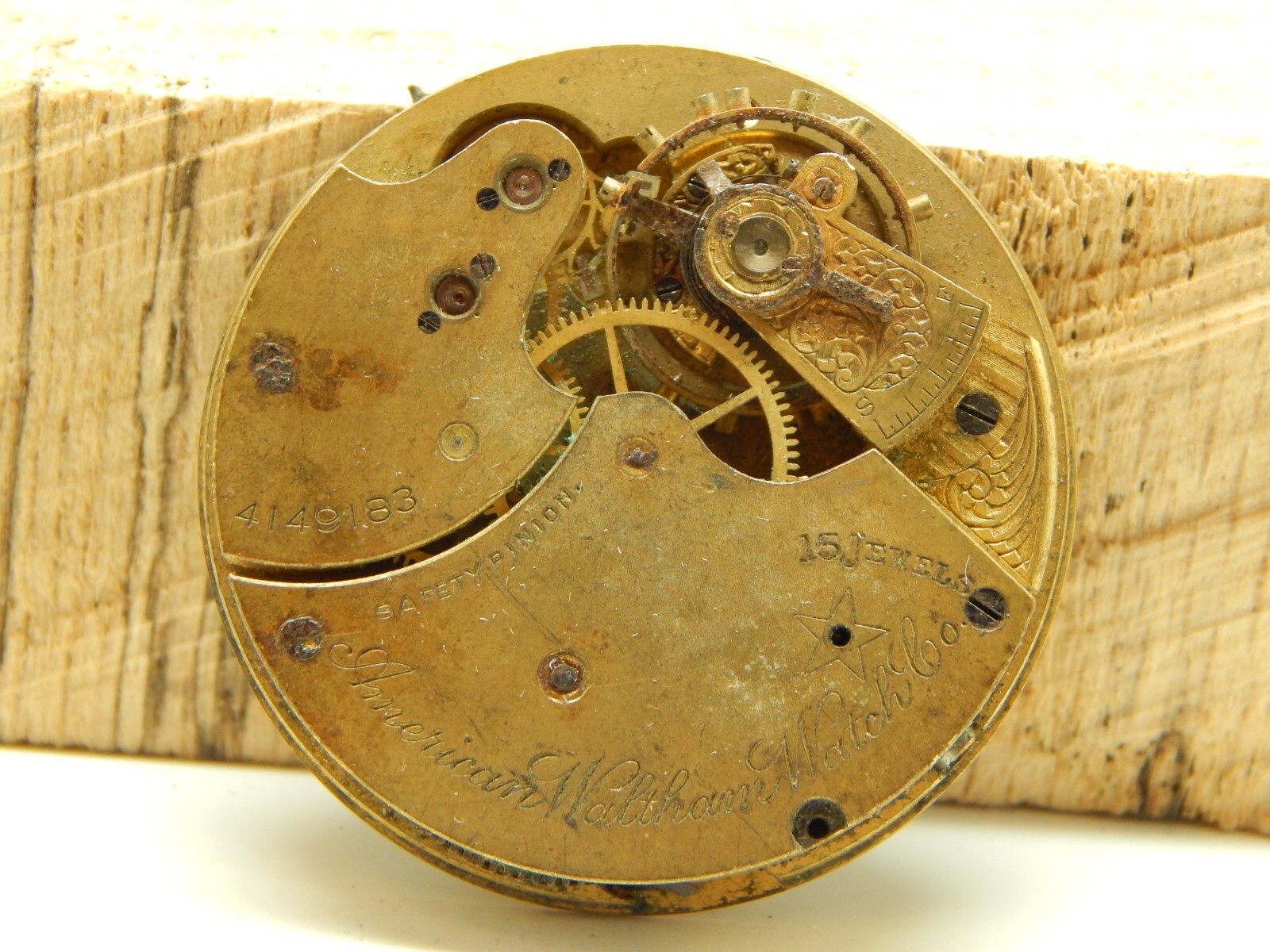 Antique Waltham Pocket Watch Movement 14s 15j Grade 12 Circa 1889-1890