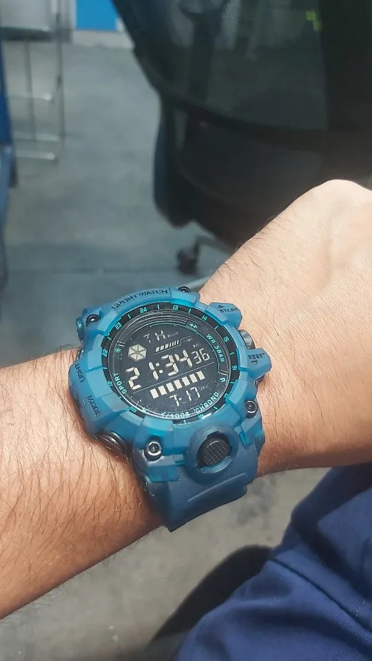 🔥 Men’s Outdoor Sport Watch ⌚ Waterproof LED Analog-Digital | Big Dial Gift 🎁.