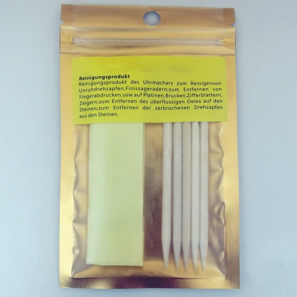 Watch Parts Movement Cleaning Clay Cleaner With Wooden Stick Kit for Watchmaker
