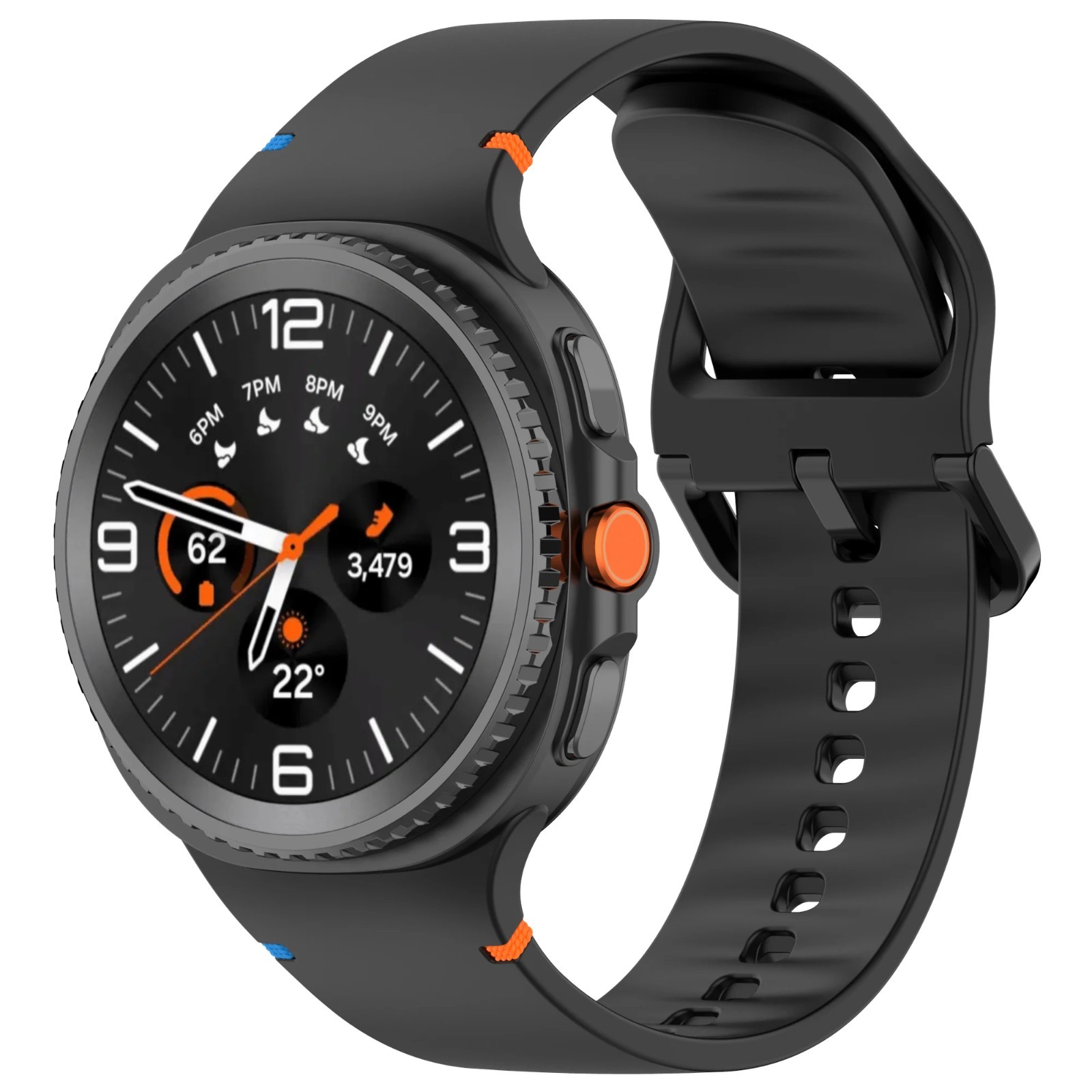 Silicone Watch Band For Samsung Galaxy Watch 8 40mm 44mm Classic 46mm Strap
