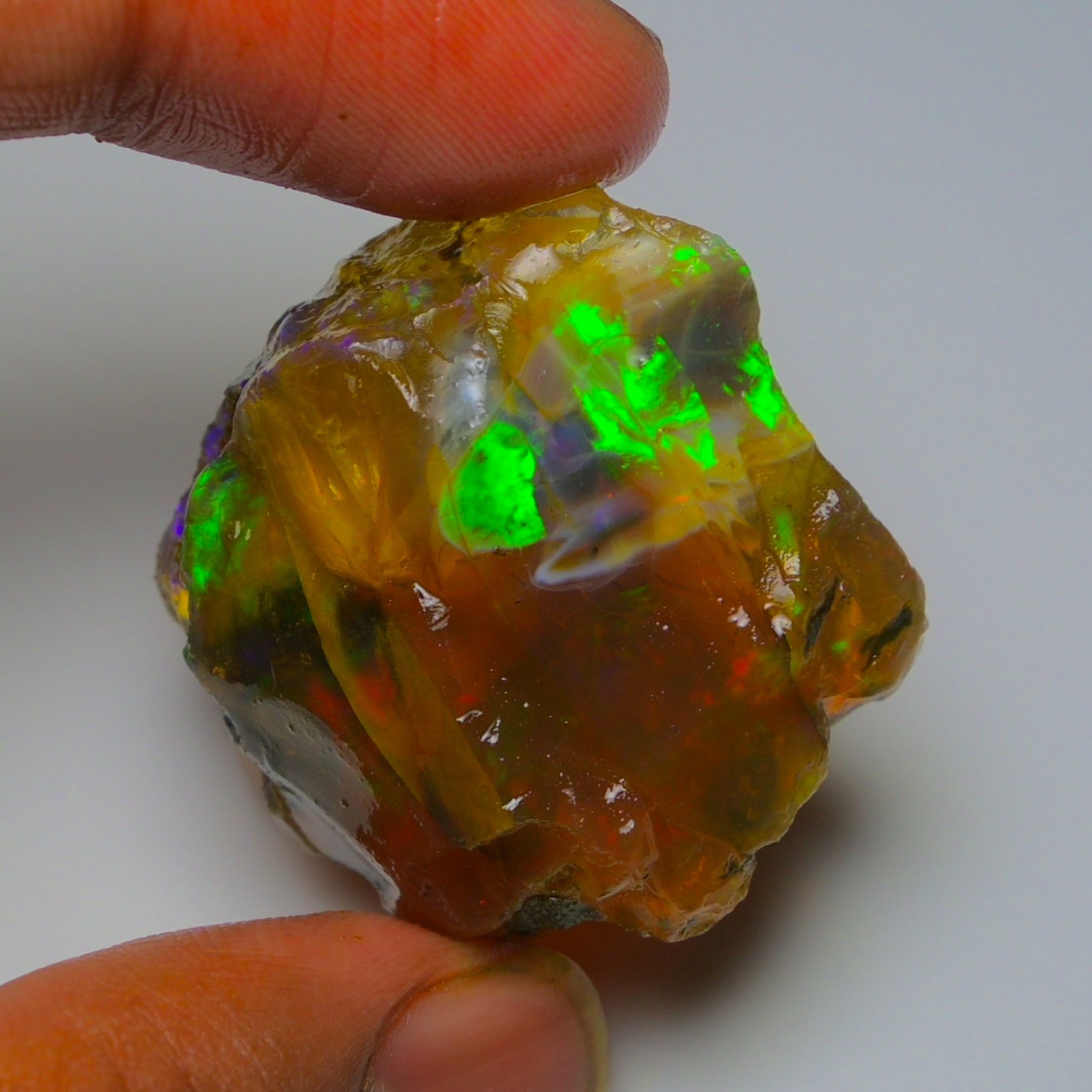 Stunning Ethiopian Opal Rough 99.20 Cts, Large Oil Opal Specimen Natural Opal