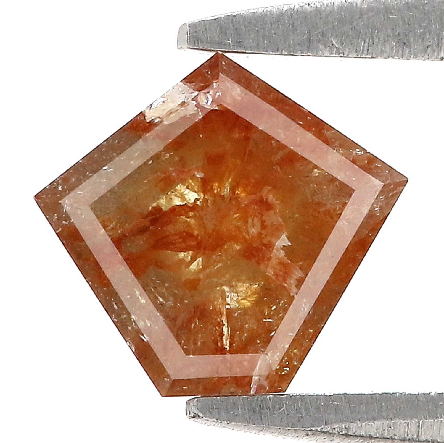 0.88 Ct Natural Loose Pentagon Shape Diamond 6.50 MM Brown Color Diamond LQ9675