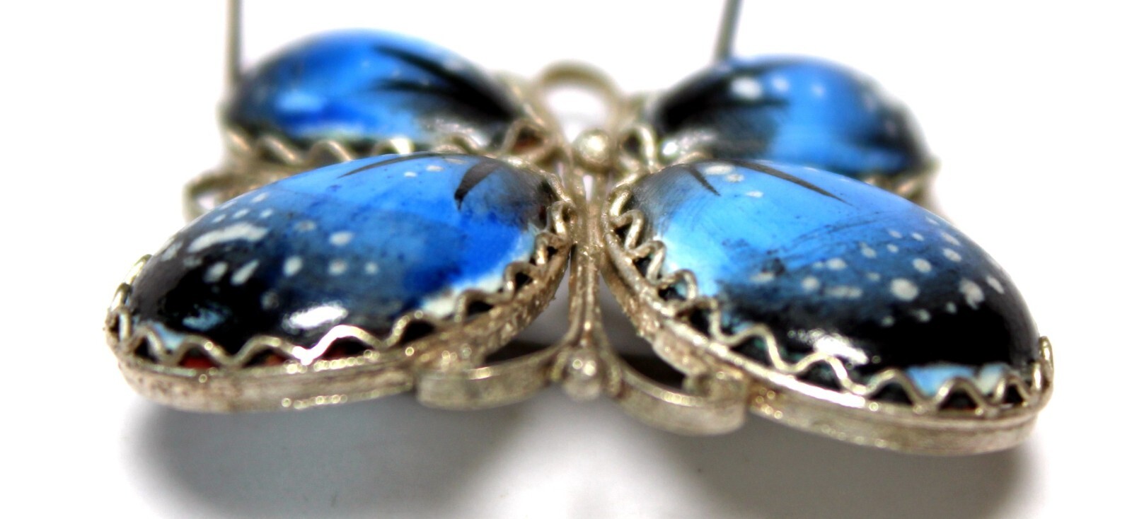 Vintage Russian Painted Enamel Finift Jewelry Butterfly Brooches 3 Variation #56