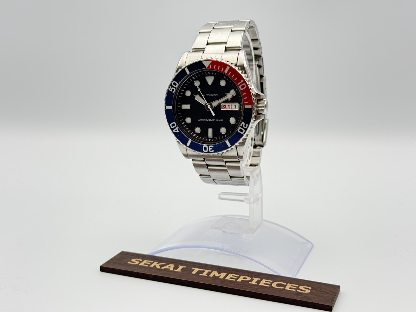 SEIKO 7S26-0040 Pepsi Bezel Automatic Navy Dial Men’s Watch Japan