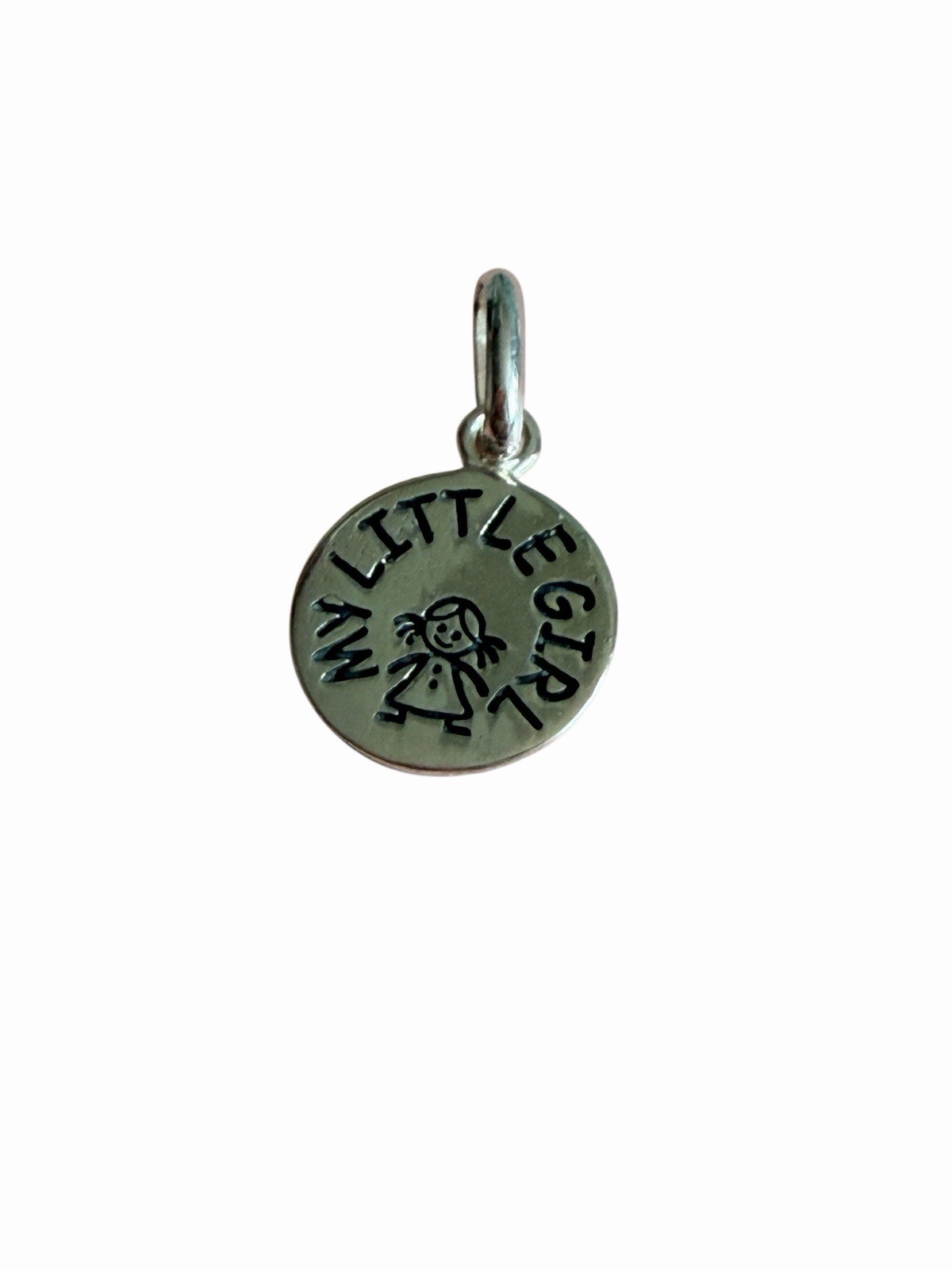11mm My Little Girl Charm Sterling Silver
