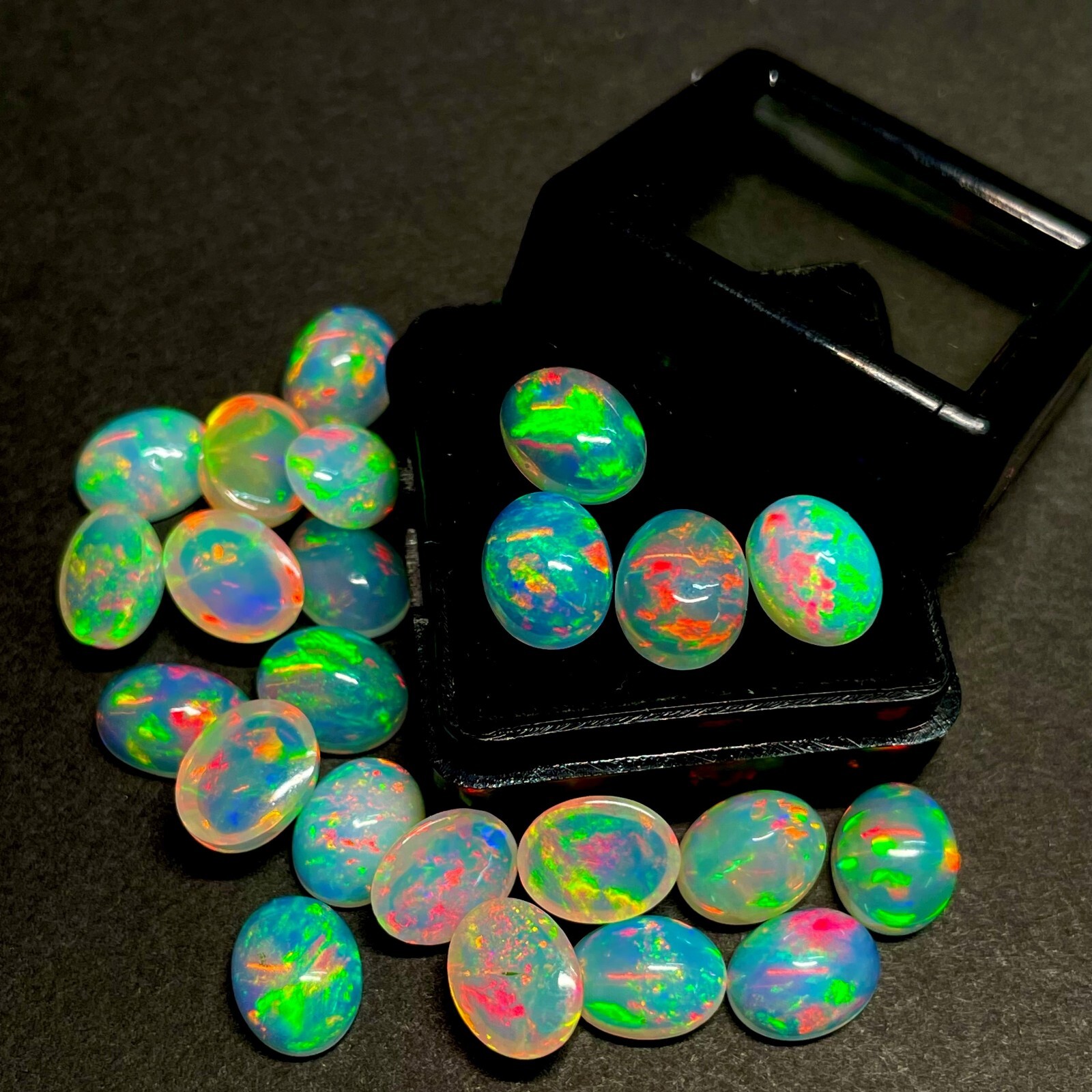 Unheated Ethiopian Opal Loose Gemstone Oval Cabochon Natural