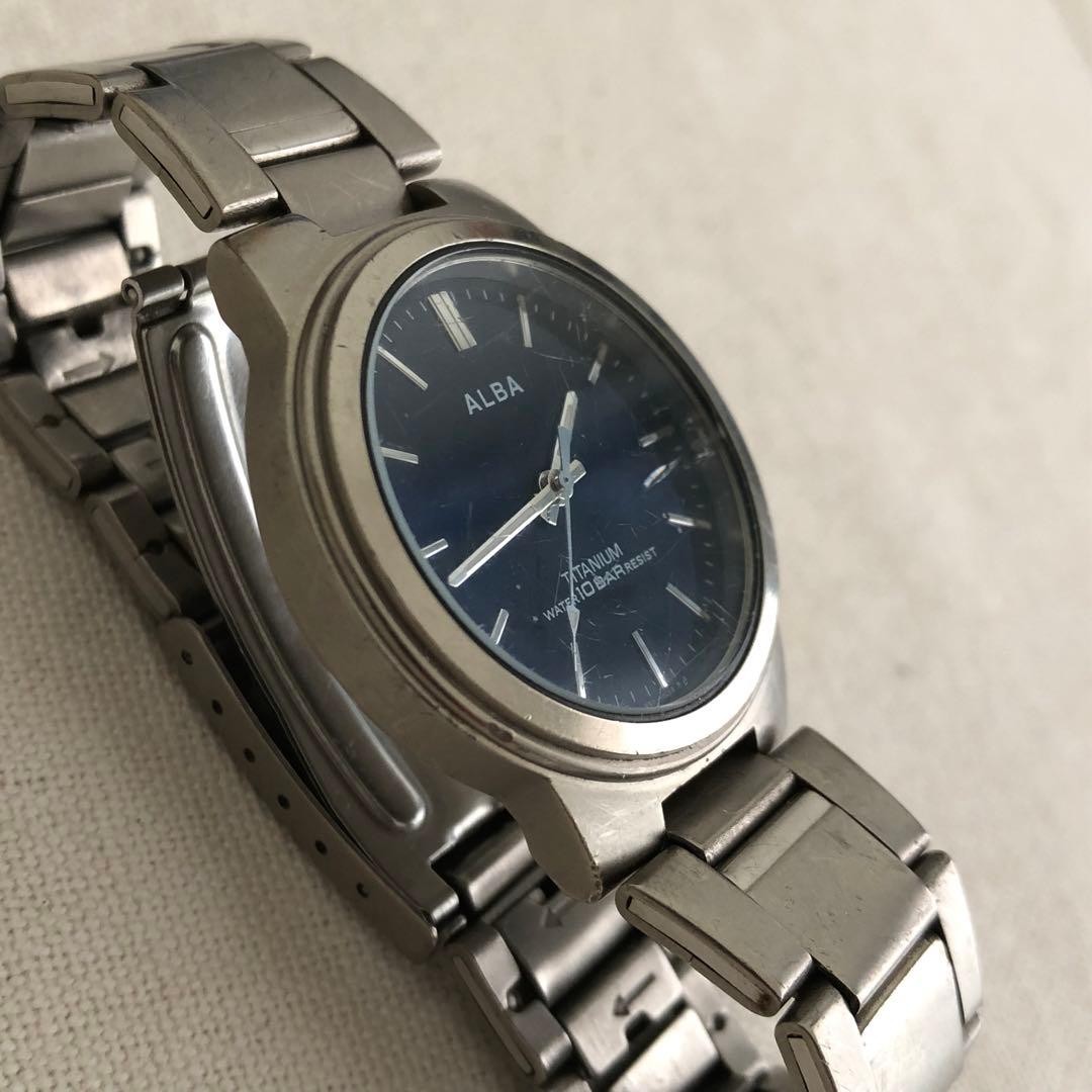 [Used] SEIKO ALBA TITANIUM Quartz V501-0DN0