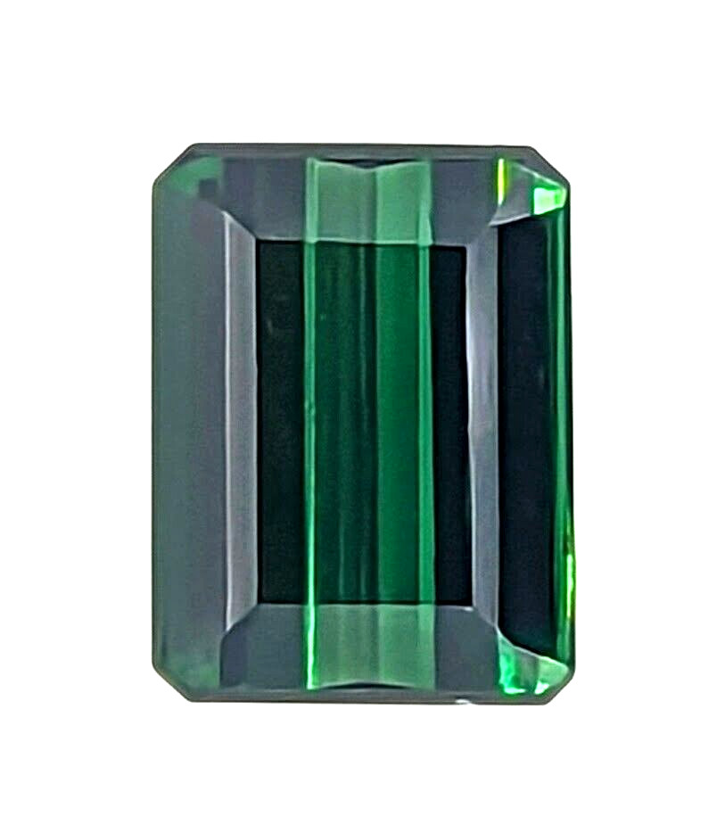 1.83ct Green Tourmaline Emerald Cut AAA+ Loose Mozambique VIDEO