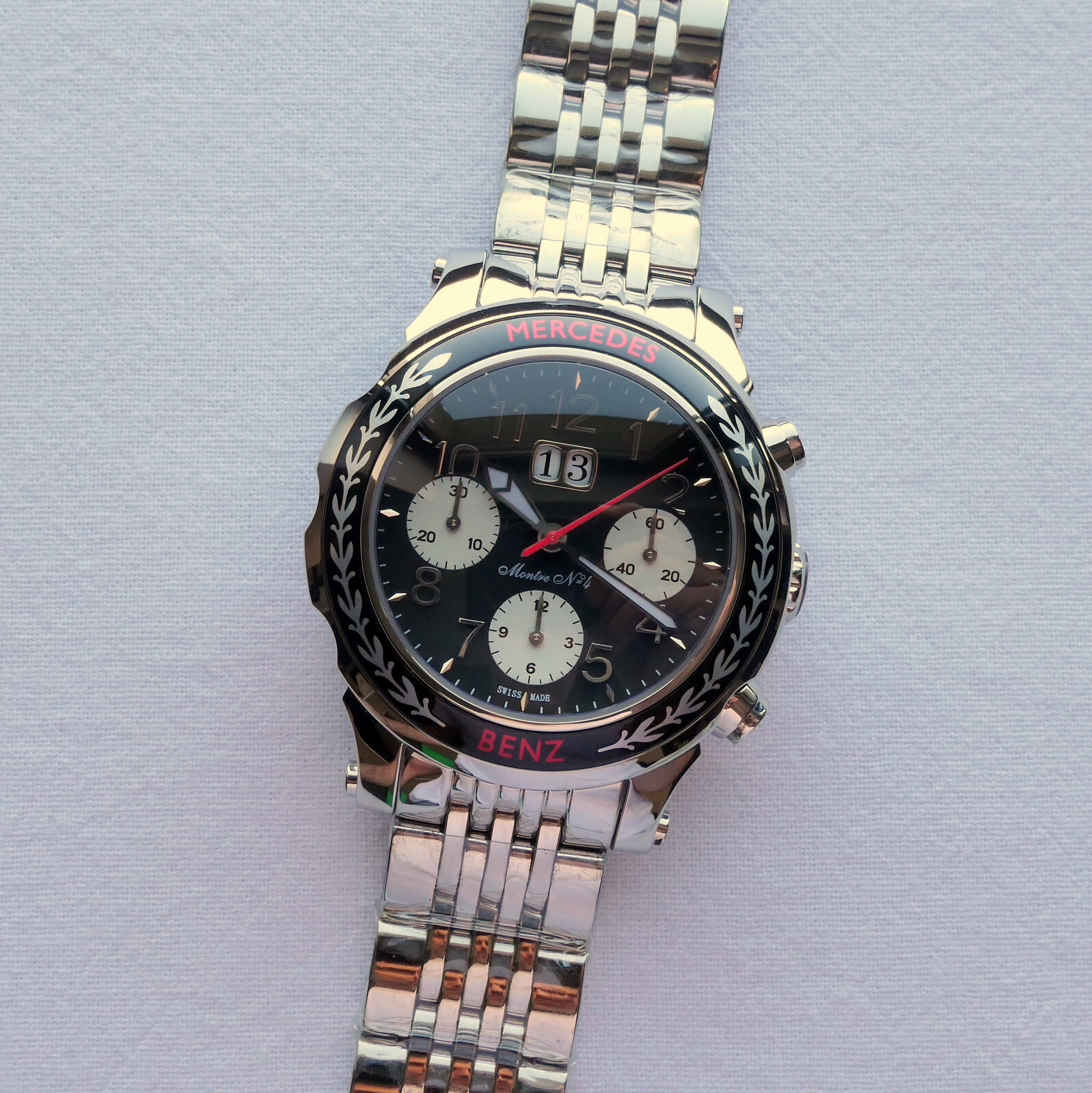 Mercedes Benz Classic Car Accessory Grand Data Swiss Automatic Chronograph Watch