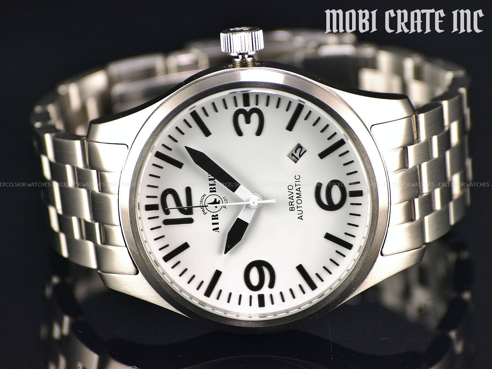 Rare Air Blue By Deep Blue Men’s 44mm BRAVO Automatic Sapphire SS Watch