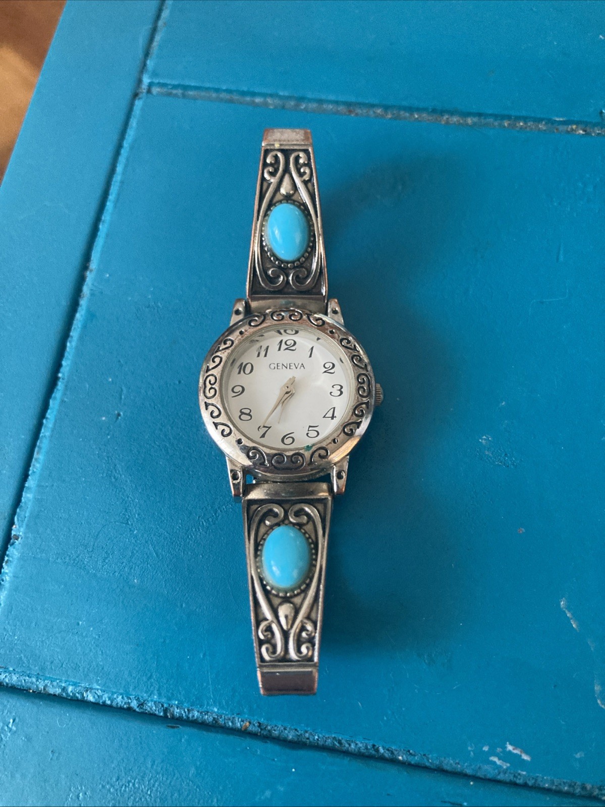Accutime Women’s Southwest Style Turquoise Accents & Quartz Movement Wristwatch