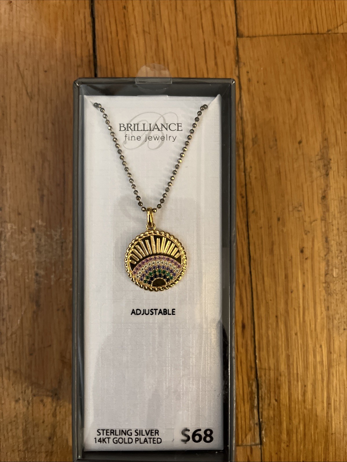 Brilliance Fine Jewelry 14kt Gold Plated & Sterling Silver Necklace