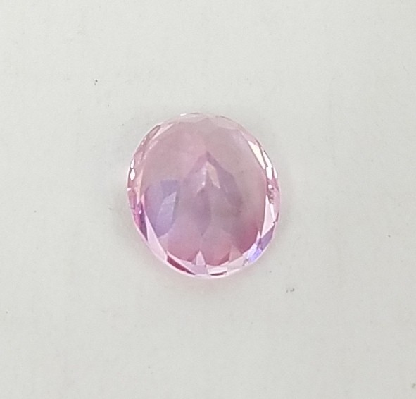 6.1 Carat oval synthetic Pink stone loose Gemstone 12.2MM X 10.1MM