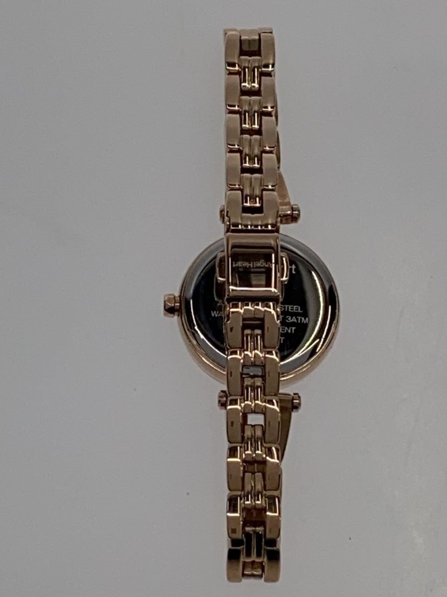 Angel Heart IT25 Solar Quartz Analog SS White Gold Mens Watch Excellent JAPAN