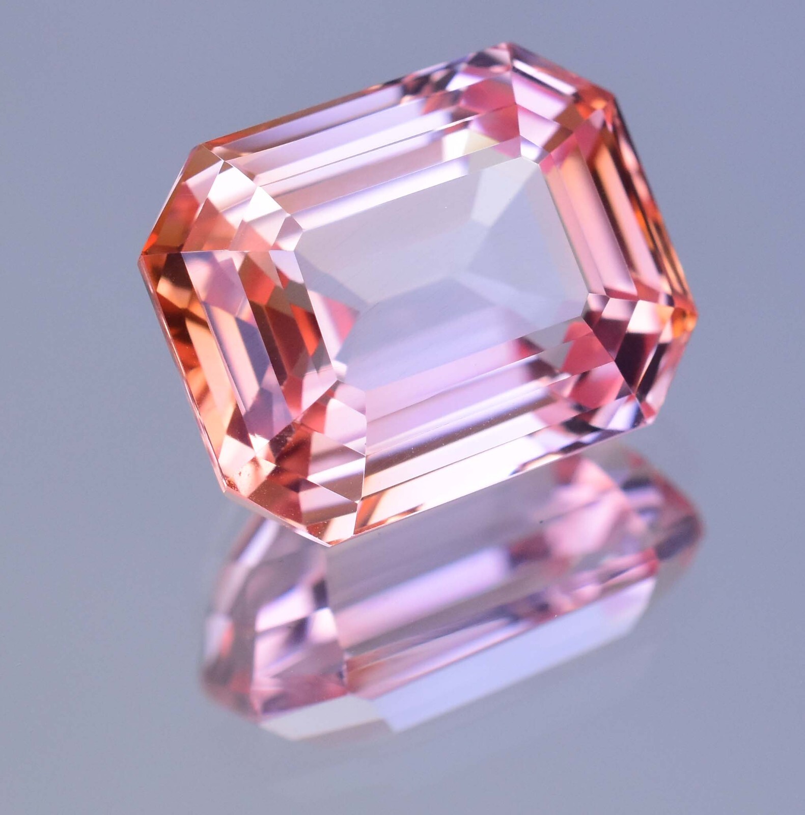 Natural imperial Topaz 21.70 Ct Octagon Stunning Unheated AGL Certified Gemstone