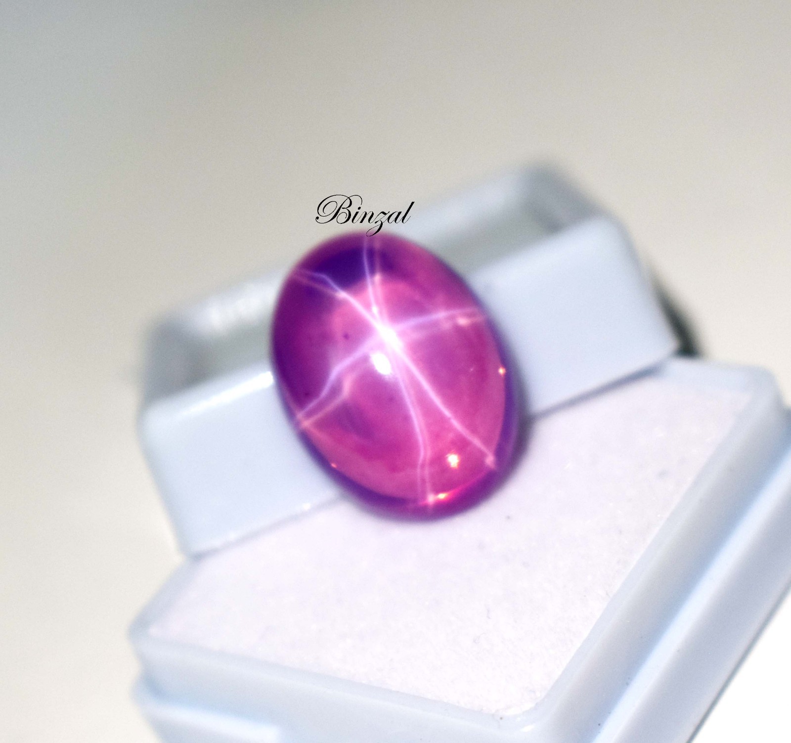 16ct Lavender Pink Purple Star Ruby 6 Ray Star Ruby Cabochon Star Loose Gemstone