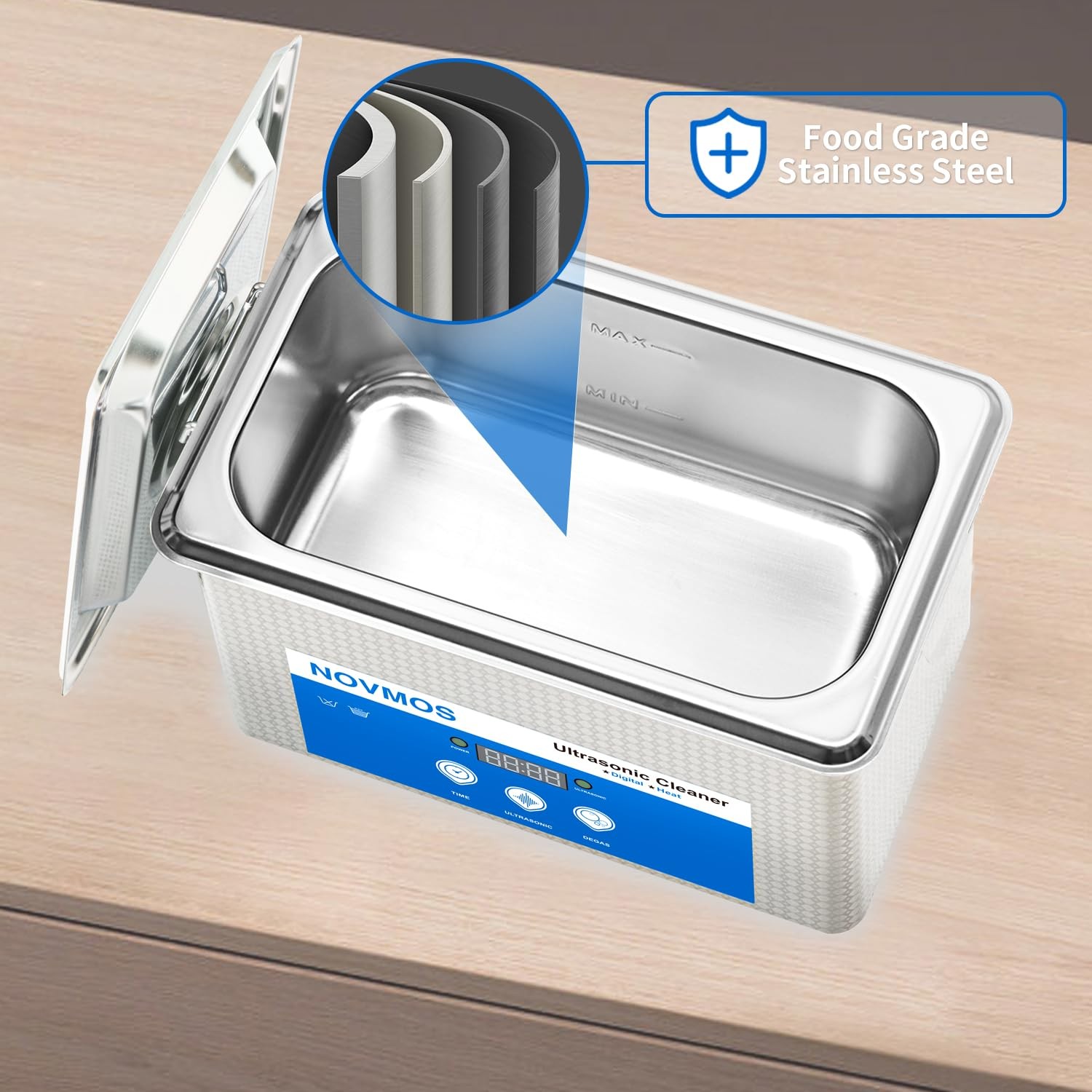 Ultrasonic Cleaner, 900ml Ultrasonic Jewelry Cleaner,Ultrasound Cavitation Ma…