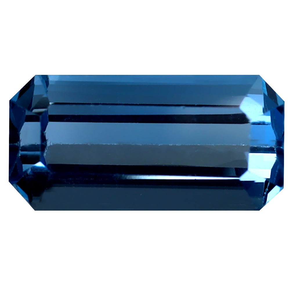 3.94 ct Octagon (12.03 x 5.99 mm) Heated Brazil London Blue Topaz