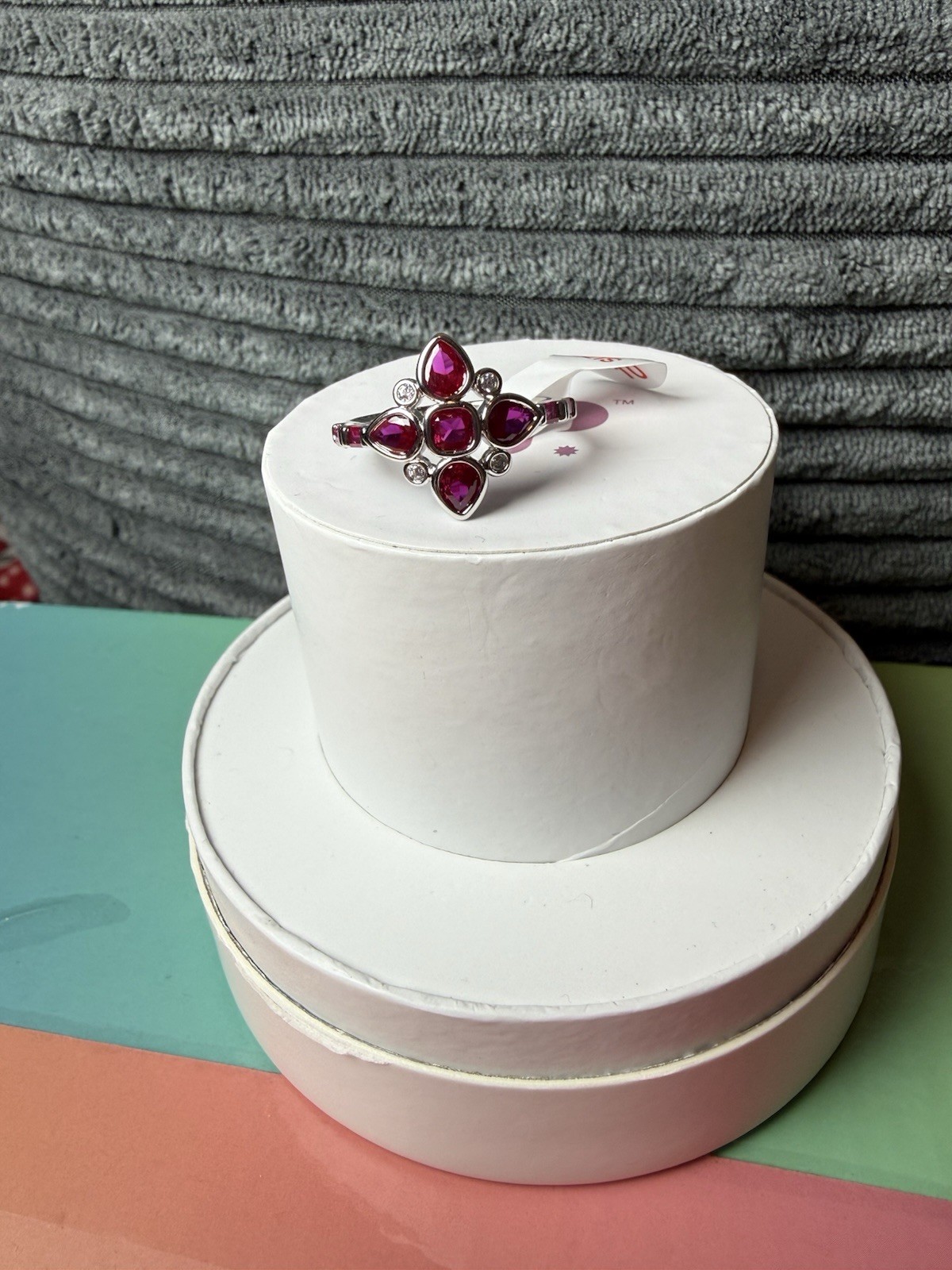 BP 2026 July Birthday Collection “The Genesis Ring” Size 10, Rhodium Plating.