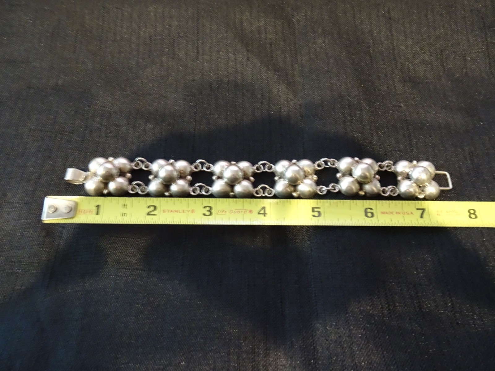 # 506-VINTAGE STERLING SILVER MEXICO SILVER BRACELET-VERY NICE