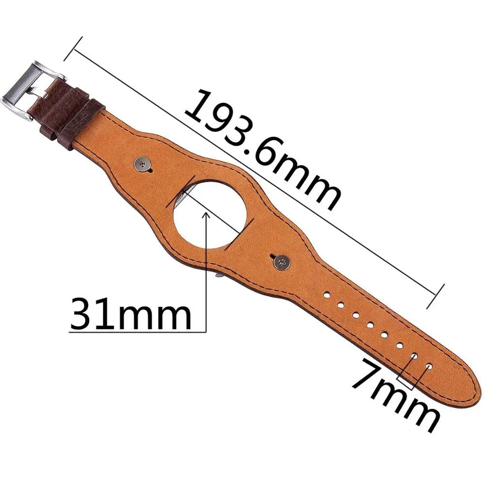 Leather Cuff Bracelet Watch Band Quick Release Strap 38/40/41/42/44/45/49mm Wide