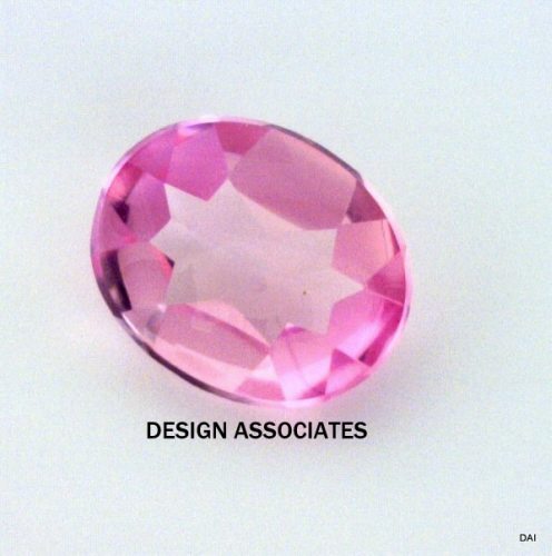LAB CREATED PINK SAPPHIRE 8.25X6.25 OVAL CUT AAA BUFF TOP