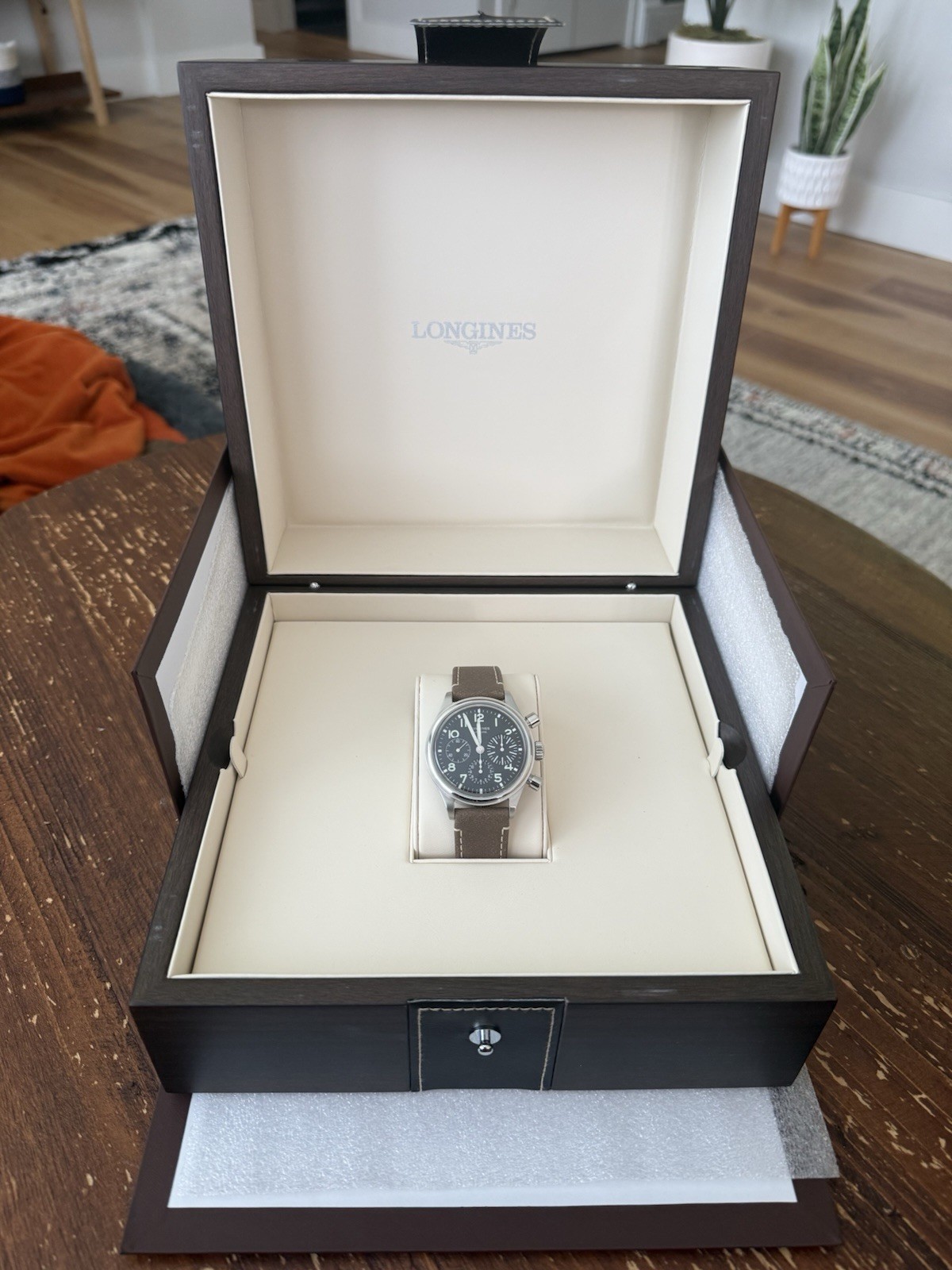 LONGINES AVIGATION BIG EYE 41mm BLACK DIAL FULL SET L2.816.4.53.2 **worn**