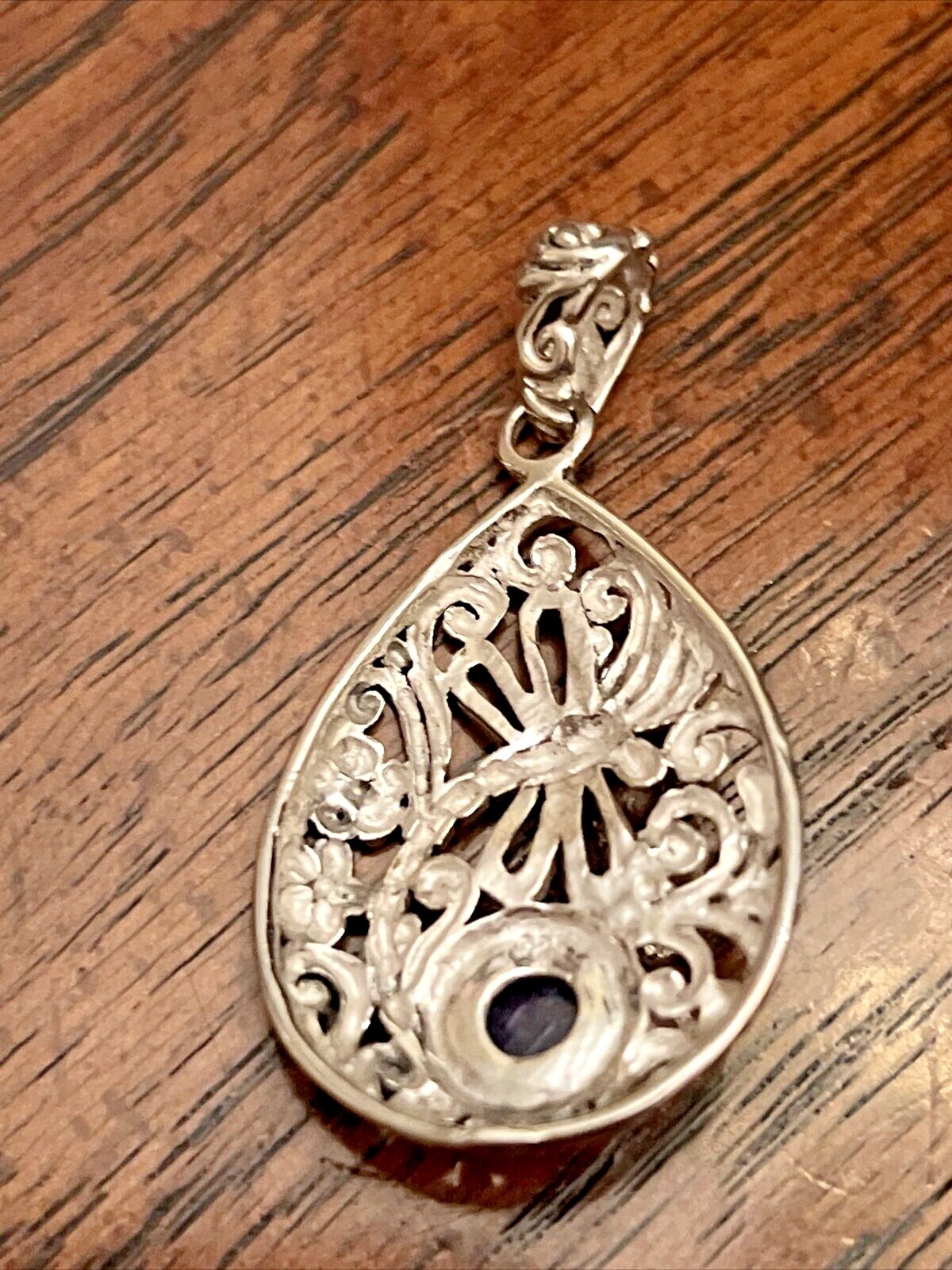 BALI LEGACY Tanzanite Dragonfly Pendant in Sterling Silver 1.90 ctw