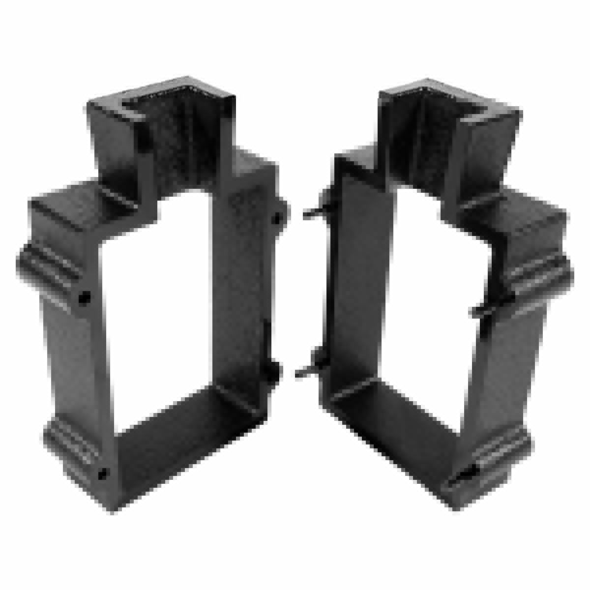 2PCS Cast Iron Flask Mold for Delft Sand Casting Jewelry Metal Making Tool
