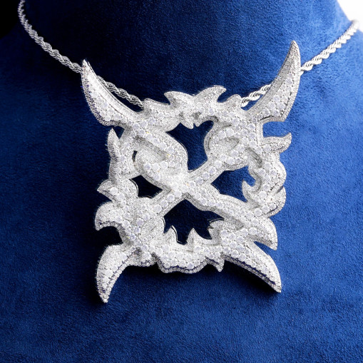 Ken Carson X Chain Opium Pendant Playboi Carti Hip Hop Diamonds