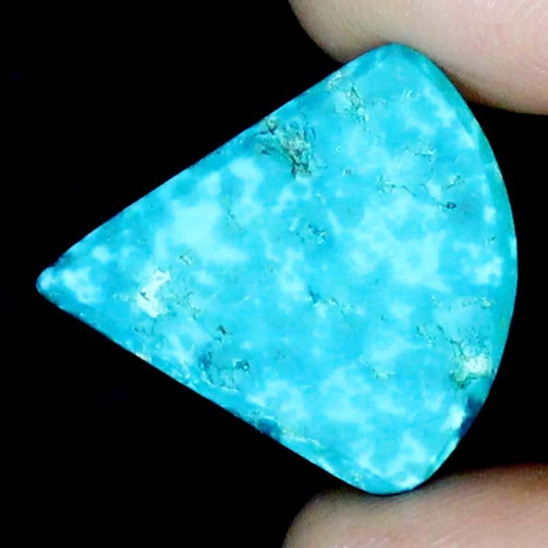 20.05CTS 25X26X6mm Natural Designer Arizona TURQUOISE Fancy Shape Loose Gemstone