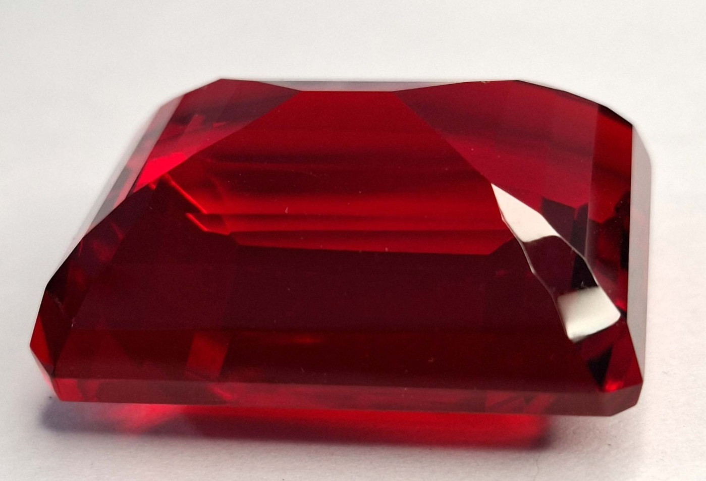 Red Topaz Emerald Cut 108-110 Ct Natural VVS Loose EGL Certified Gemstone RK893