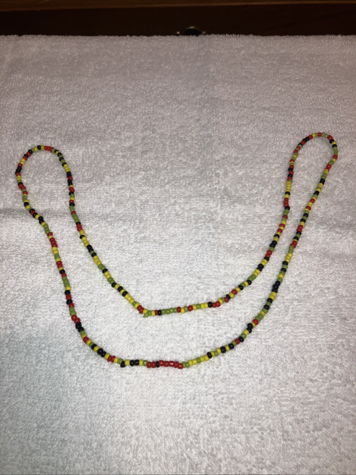 Women’s Elastic Waist Beads, 8 Total, Can Wear as Bracelets or Anklets, 30 in