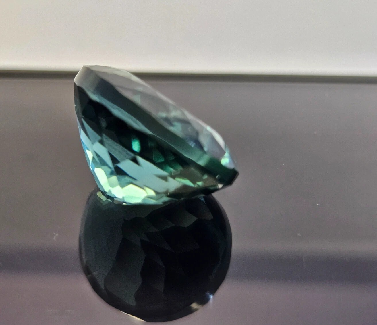 Teal Blue Tourmaline Oval Cut 21-22 Ct Natural EGL Certified Loose Gemstone