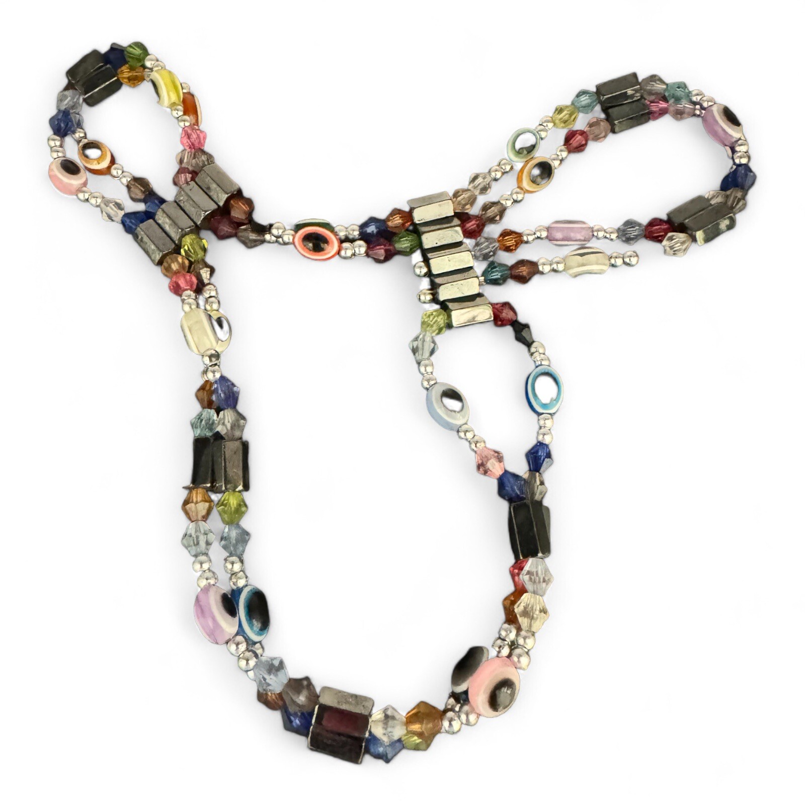 “Healing” Magnetic Multicolor Bead 30” Multi-Use Necklace/Bracelet