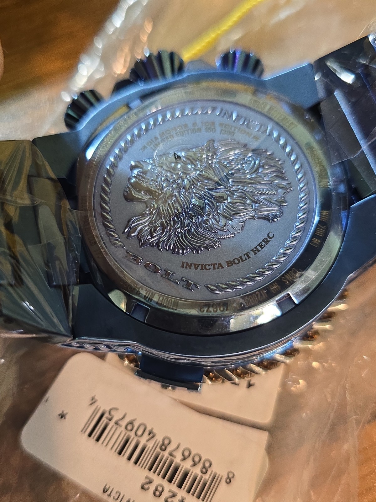 New Invicta Reserve Bolt Hercules 34282 Lim Ed Ice Blue Ronda Z60 539 Gen Diamon
