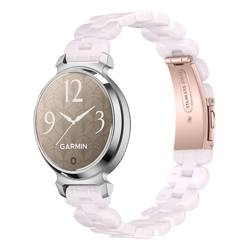 For Garmin Lily 2 Fashion Resin Stainless Steel Watch Strap Band Replacement
