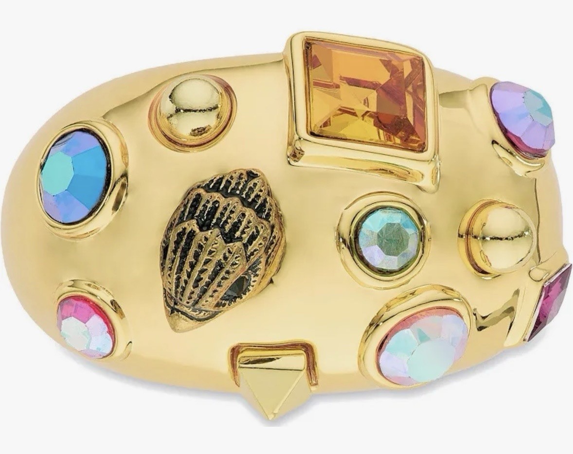 Kurt Geiger London Crystal Dome Cocktail Ring Sz 6.5