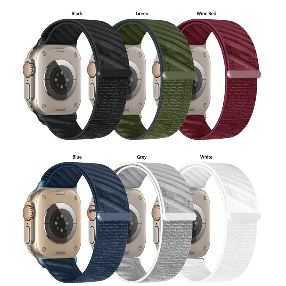 Sport Nylon Loop Band for Apple Watch 11 10 Ultra 49mm 46mm 45mm 44mm 41mm Strap
