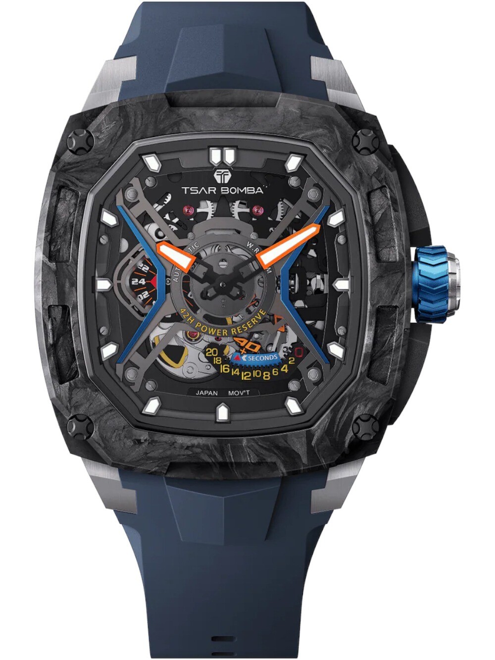 Tsar Bomba TB8605-02 Mens Watch Dark Matter 5 Automatic 43mm 5ATM