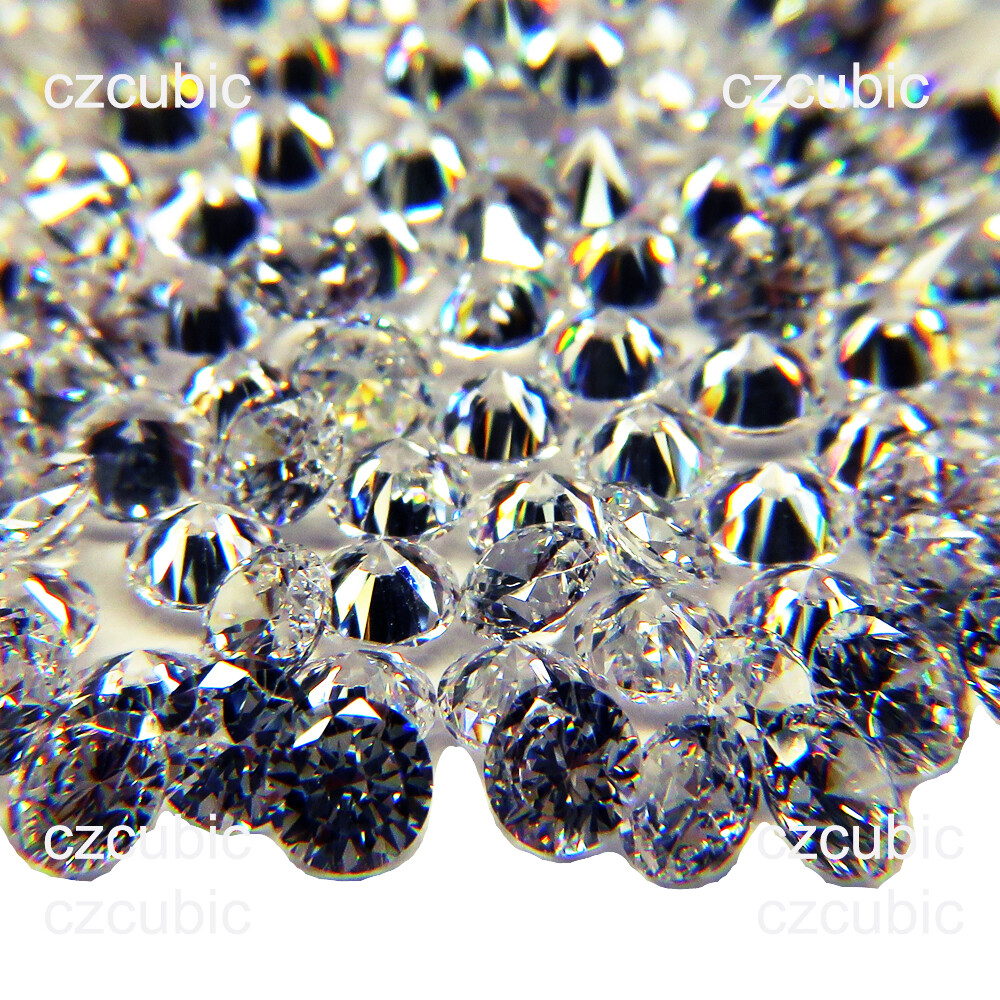 1000 PCS ROUND CUBIC ZIRCONIA/CZ STONES 5A QUALITY 0.70 – 3.00 MM SHIP IN US NO8