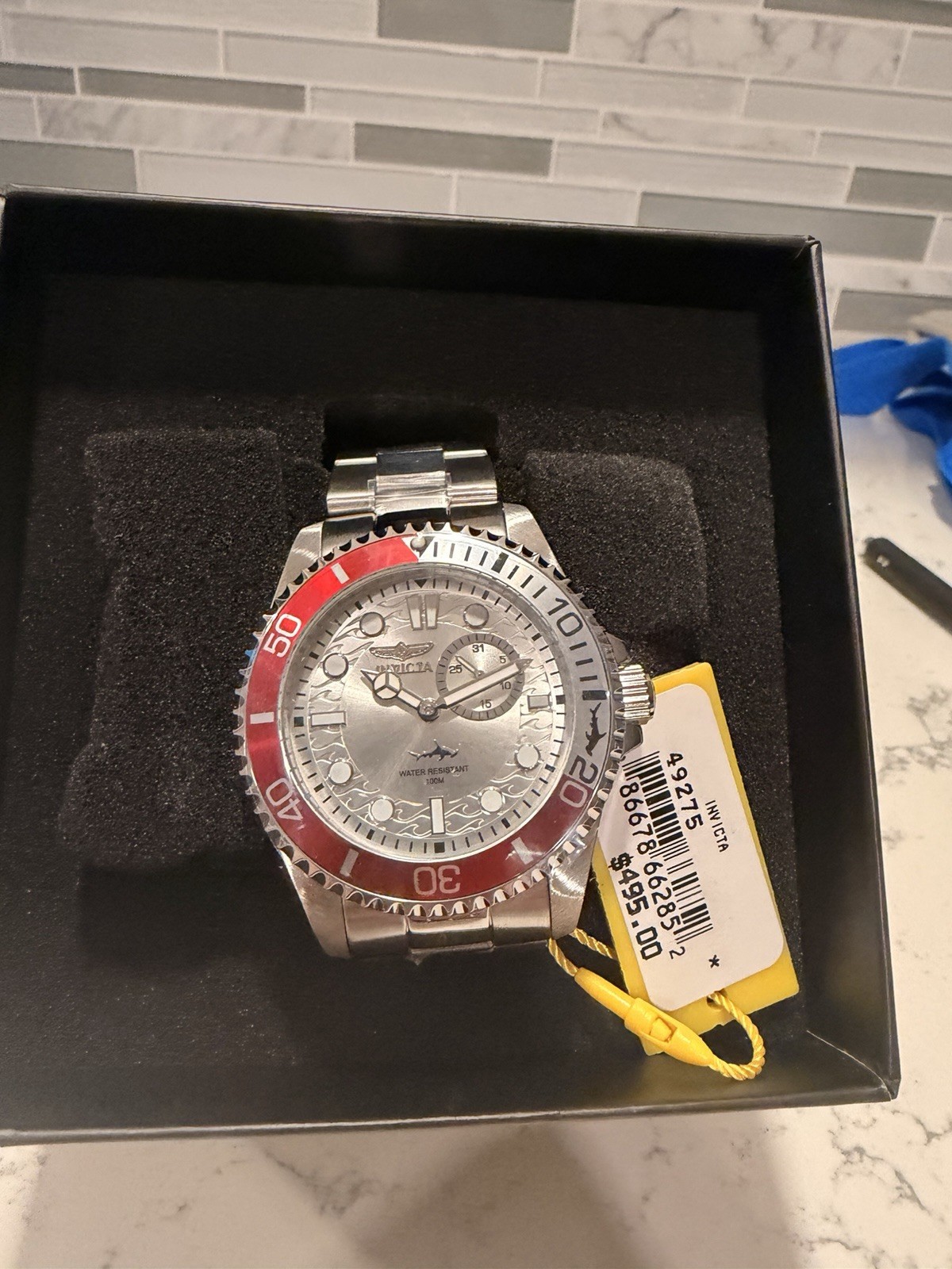 INVICTA Pro Diver Men 43mm Stainless Steel Steel Silver dial VD72 Quartz 49275