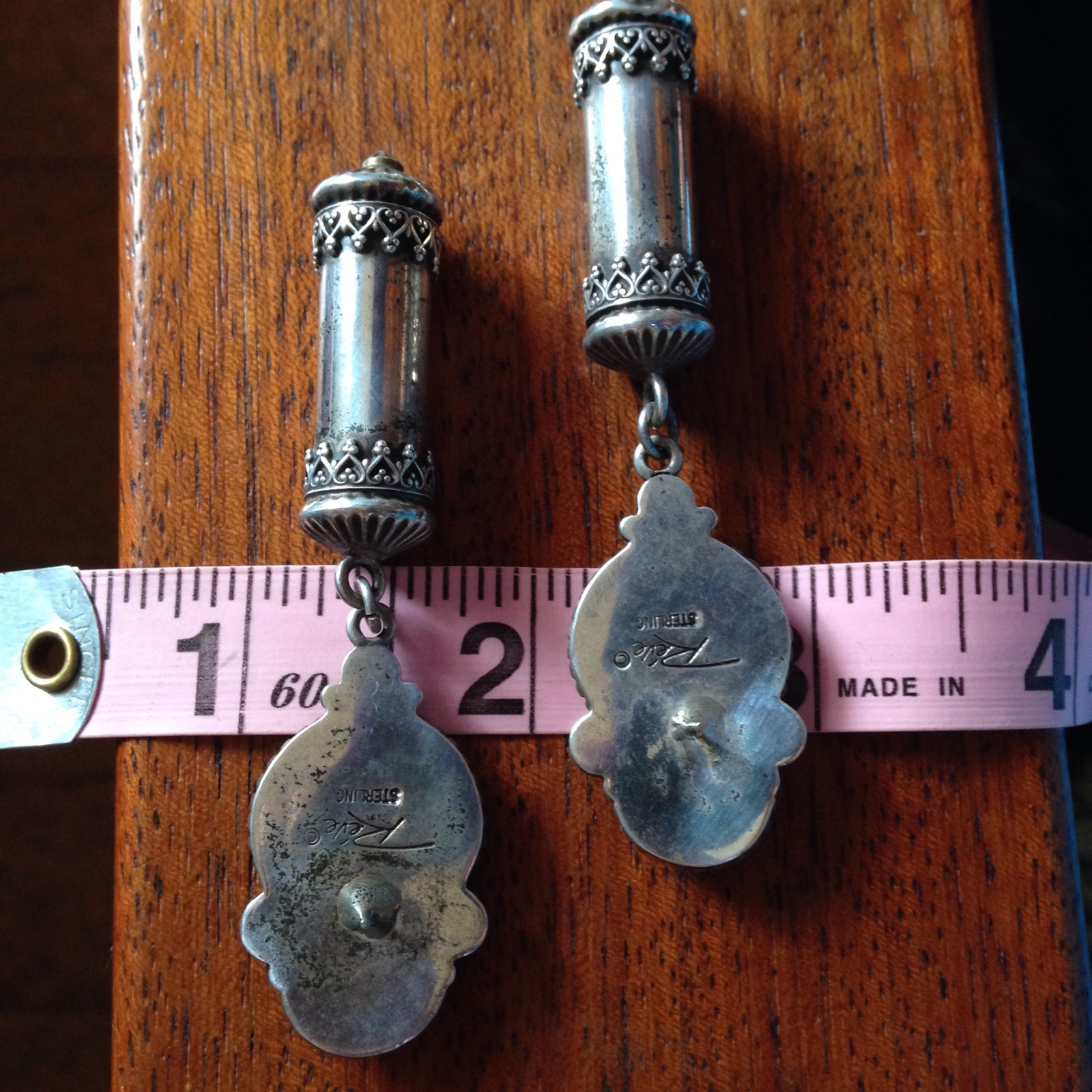 Sterling Silver Lapis Lazuli Angel Skin Coral Rêve Earrings