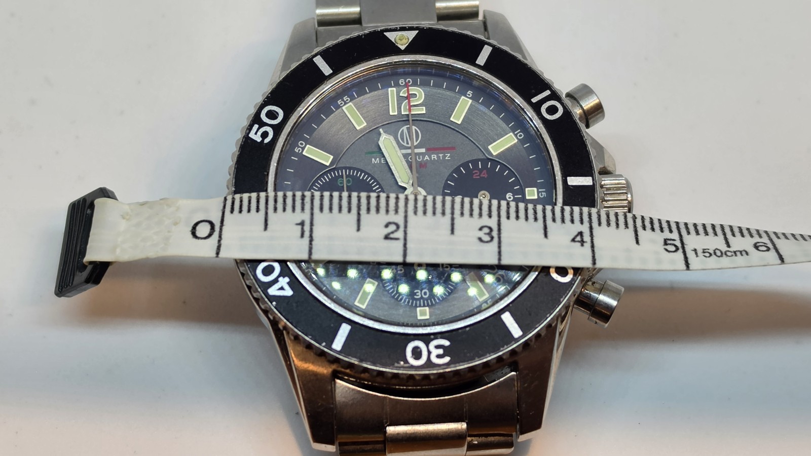 Mare Dominatore Del Mare Mecha Quartz Chronograph 45mm Men’s Watch SS Black Dial